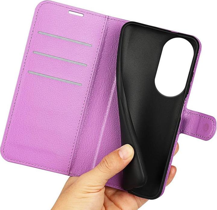 Actual product image Cover-Discount Oppo Reno10 / 10 Pro - Leather Case Cover purple (OPPO Reno 10, Oppo Reno 10 Pro)
