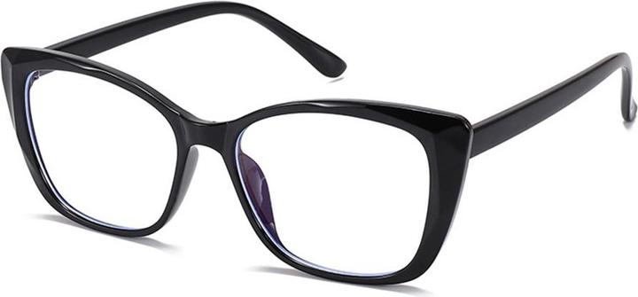 Techsuit - Anti-Blue Light Glasses Reflex PC (PC28016-C1) - Cat Eye - Black