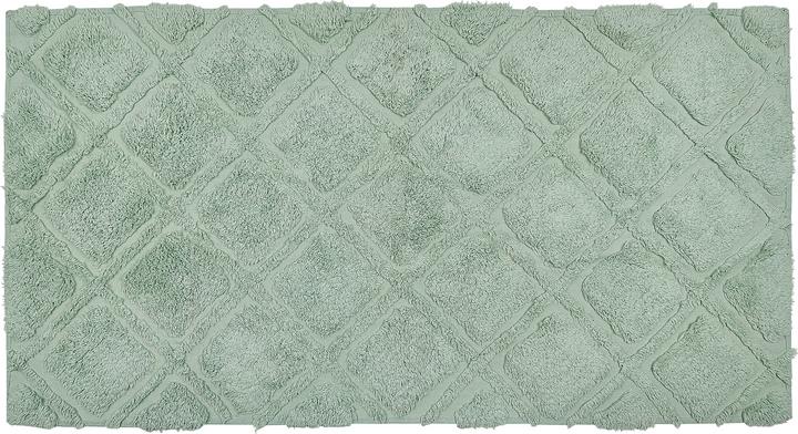 Produktbild Beliani Teppich Baumwolle hellgrün 80 x 150 cm geometrisches Muster Kurzflor HATAY (150 x 80 cm)