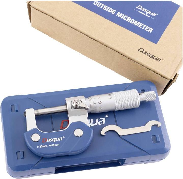 Produktbild Dasqua 4111-5205 Aussenmikrometer 0 - 25 mm Ablesung: 0.01 mm