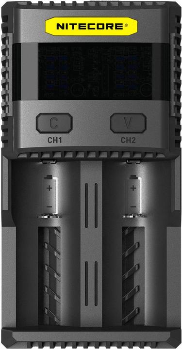Produktbild Nitecore SC2 Schnelladegerät 3A (1 Stk., 14500, 16340, 18650, AAAA, AAA, AA, Ladegerät inkl. Akku)