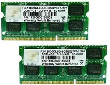 Actual product image G.Skill Standard (2 x 4GB, 1600 MHz, DDR3U-RAM, SO-DIMM)