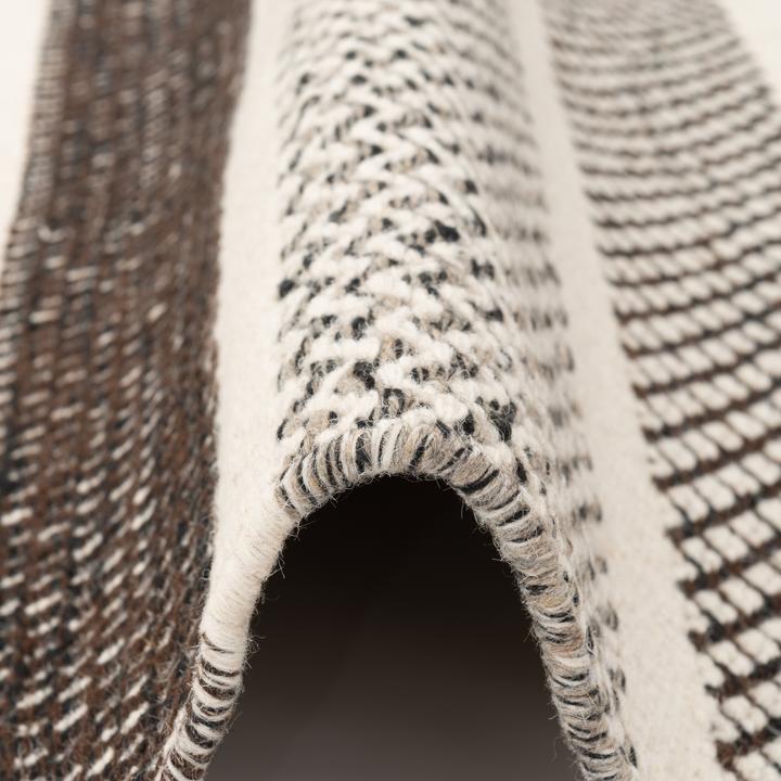 Produktbild Pergamon Natur Teppich Läufer Wolle Rana Streifen (90 x 160 cm)