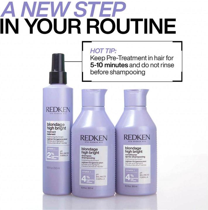 Actual product image Redken Blondage High Bright (300 ml, Liquid shampoo)