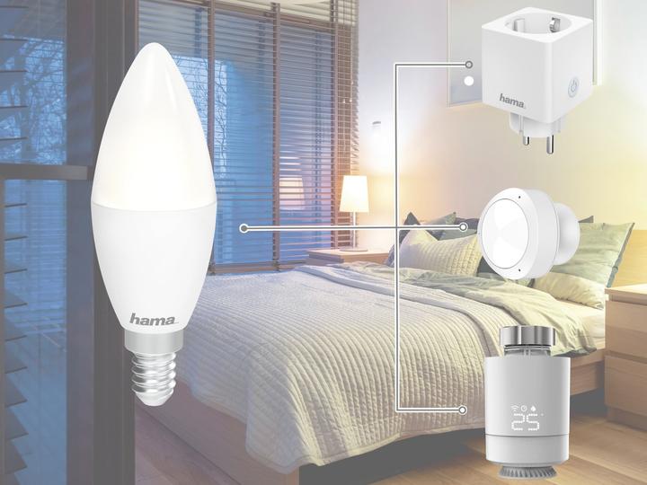 Produktbild Hama WLAN LED-Lampe (E14, 5.50 W, 470 lm, 1 x, A)