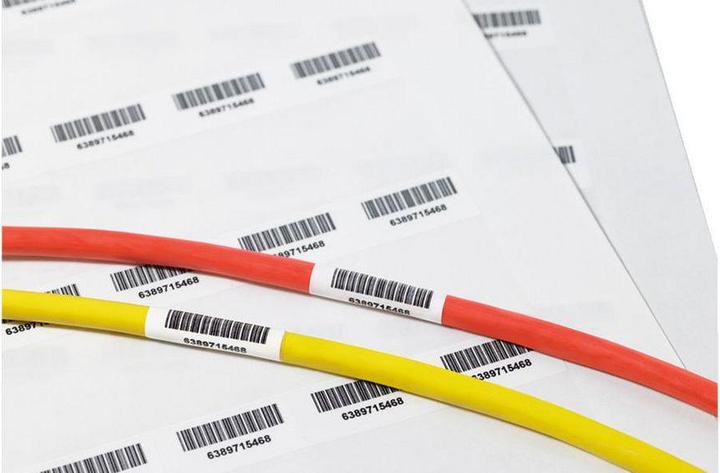 Produktbild HellermannTyton 594-71104 TAG135LA4-1104-WHCL-1104-CL/WH Etiketten für Thermotransferdrucker Mont...