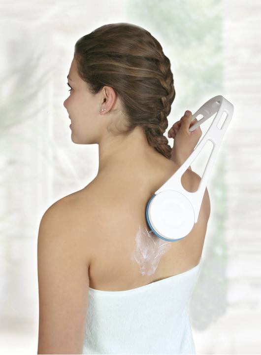 Actual product image Hydas Back Cream Plus and shower sponge