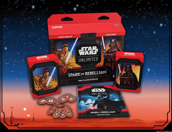 Actual product image Star Wars The spark of rebellion two-player starter box (German, English, Booster Pack)