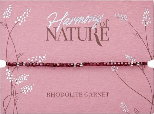 Immagine prodotto HCA Armband - "Harmony of nature" - Rhodolith Granat - Edelstahl (17 cm)