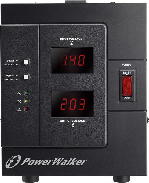 Productafbeelding Powerwalker AVR 3000/SIV Schuko 3000VA / 2400W automatische spanningsregelaar
