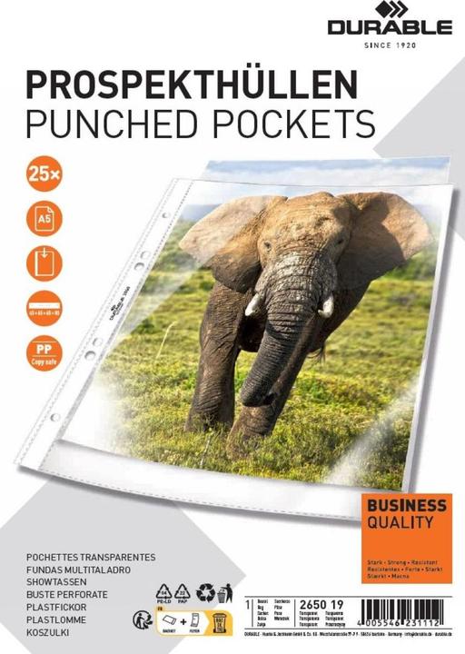 Produktbild Durable Prospekthülle (A5, 25 x)