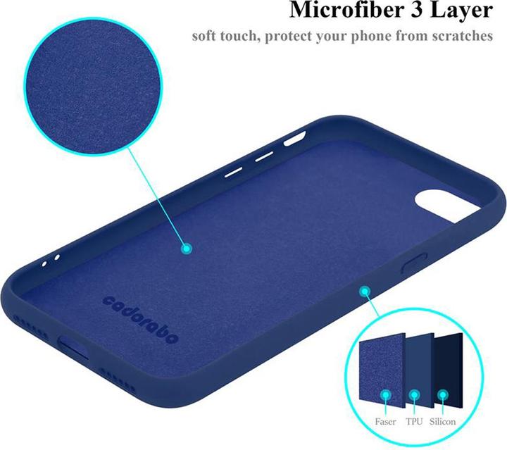 Actual product image Cadorabo TPU Liquid Silicone Case Cover (Apple iPhone SE (2nd Gen), Apple iPhone 7)