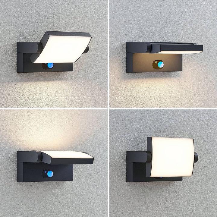 Produktbild Lindby Sherin Solcelle Lamp w/Sensor (300 lm, IP54)