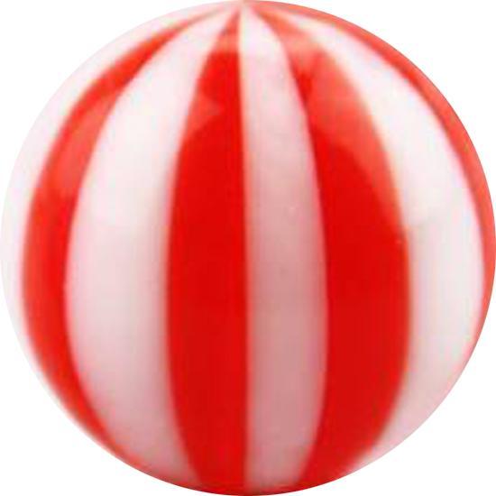 Actual product image Star Piercing Ball with twist red (without brass, Acrylic)