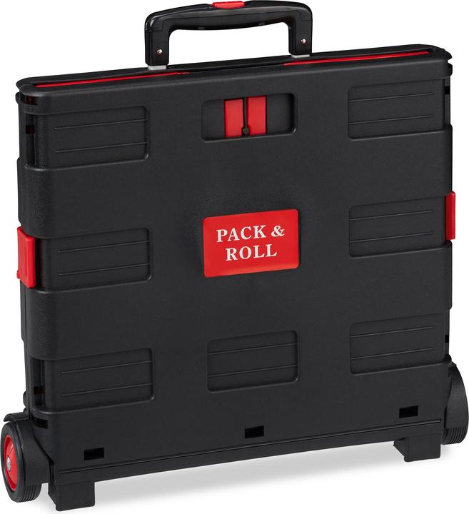 Actual product image Relaxdays Folding Shopping Trolley, Telescopic Handle