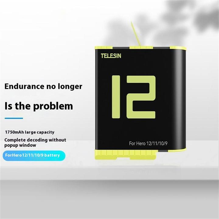 Actual product image Telesin GP-BTR-901-B (GoPro Hero 9, GoPro Hero 10, GoPro Hero 11, GoPro Hero 12)