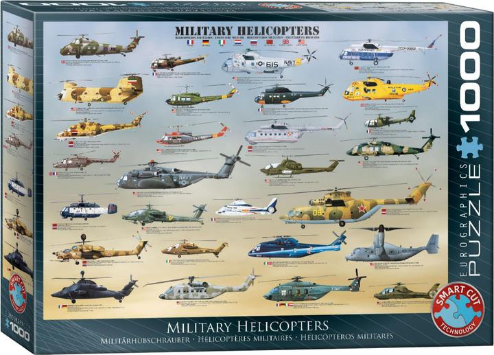 Image du produit Eurographics Hélicoptère militaire (1000 pièces)