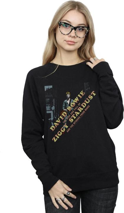 Actual product image David Bowie Womens/Ladies Ziggy Diagonal Sweatshirt (XXL)