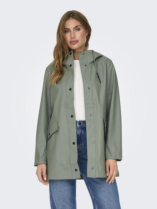 Produktbild Only Einfarbiger Regenjacke Regenmantel (XL)