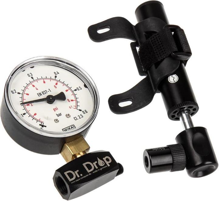 Actual product image Aqua Computer Dr. Drop pressure tester including air pump