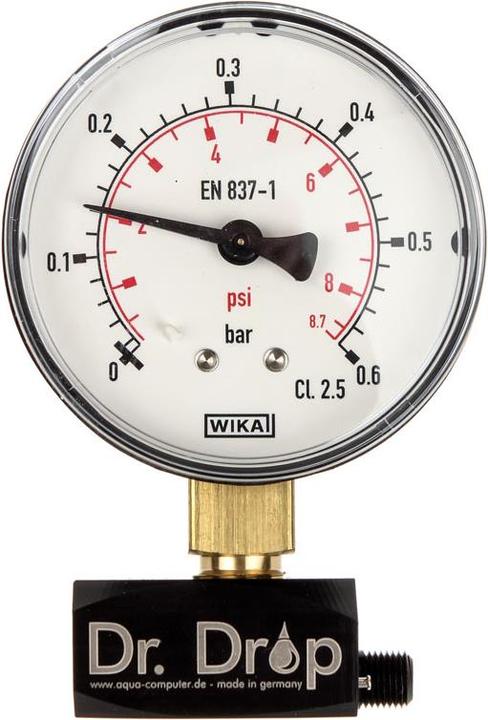 Actual product image Aqua Computer Dr. Drop pressure tester including air pump