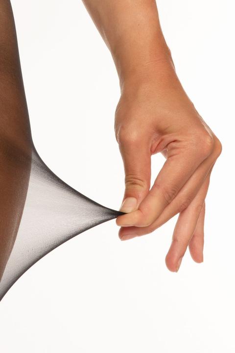 Immagine prodotto Christine Le Duc Strumpfhose mit offenem Schritt AntiLaufmaschen Glorious schwarz (S/M)