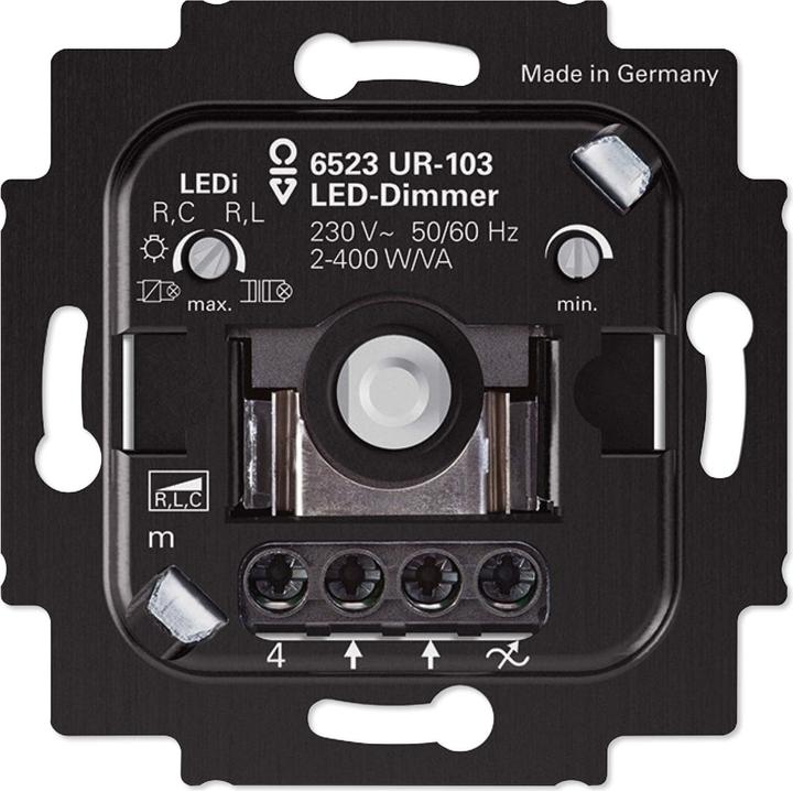 Actual product image Busch-Jaeger Busch-Turn dimmer LED 6523 UR-103 Universal dimmer UP 2-400 Watt
