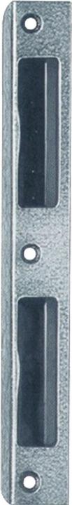 Productafbeelding SSF Haakse slagplaat Aluminium zilver Hoek Breedte 20 mm rond Diepte 8 mm DIN links / rechts (Deurgreep)
