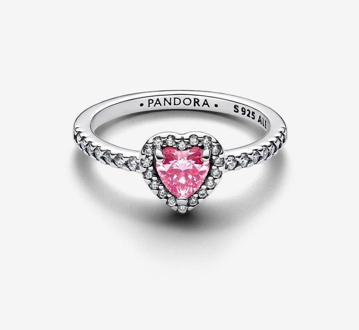 Produktbild Pandora Rosa erhöhte Herzkette (45, 925 Silber)