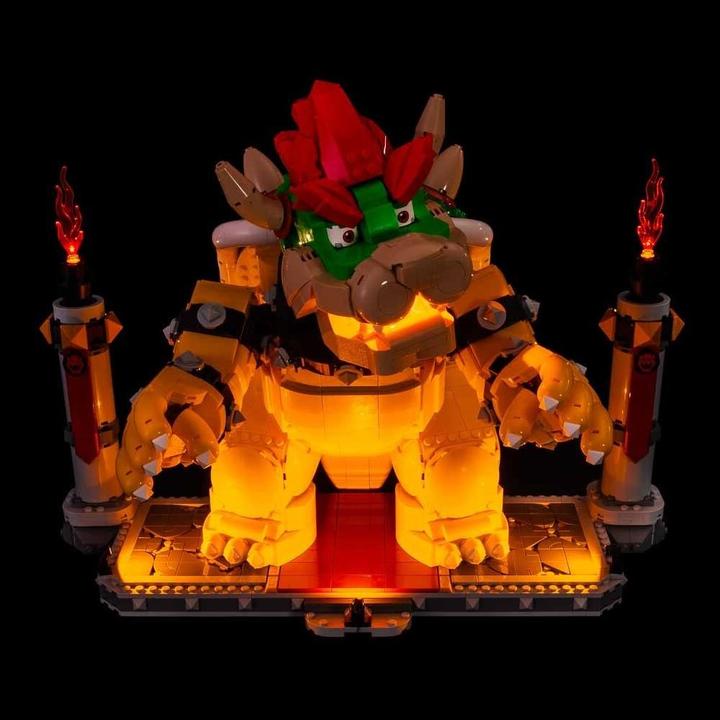 Actual product image Light my bricks LEGO Super Mario The Mighty Bowser # 71411 Light Kit
