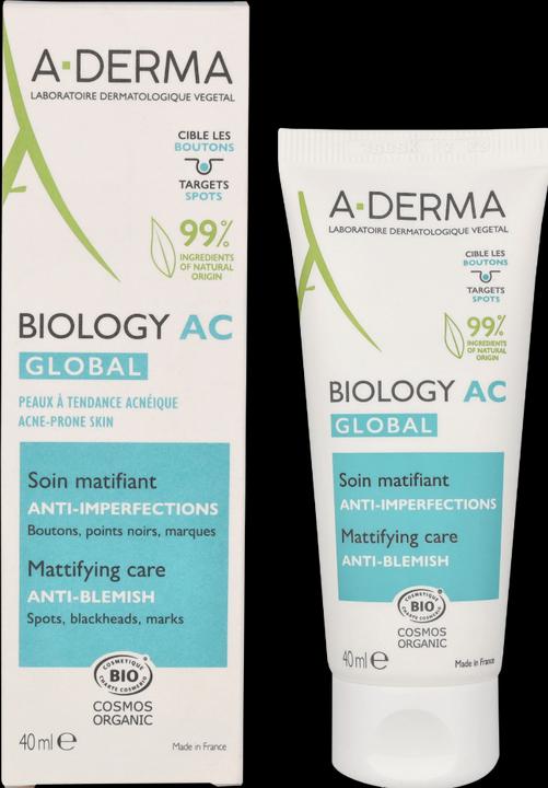 Actual product image A-Derma BIOLOGY AC Global Cream Impure Skin Cream (40 ml, Day cream)