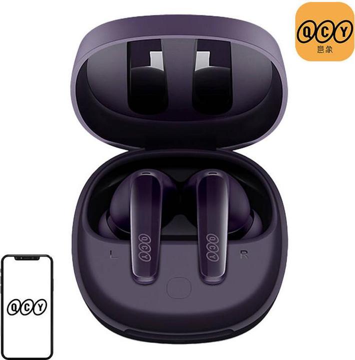 Produktbild QCY Wireless Earphones TWS T13x (purple) (ANC, 8 h, Kabellos)