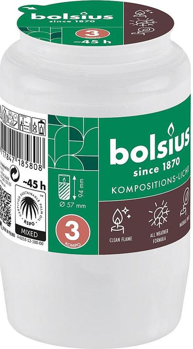 Bolsius Lampada a compasso n. 3 bianca (1 pz.)