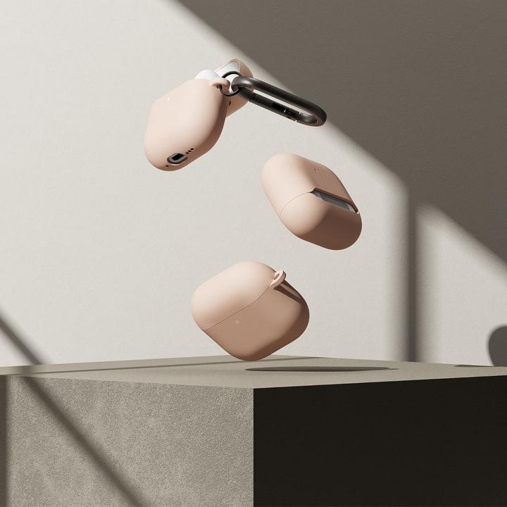 Produktbild Ringke Silicone Case for Apple AirPods 4 - Beige (Kopfhörer Tasche)
