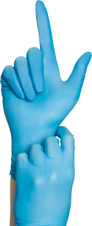 Produktbild Ampri Nitril Einweghandschuhe Blue Comfort S (Breite: 70-90 mm) (S)