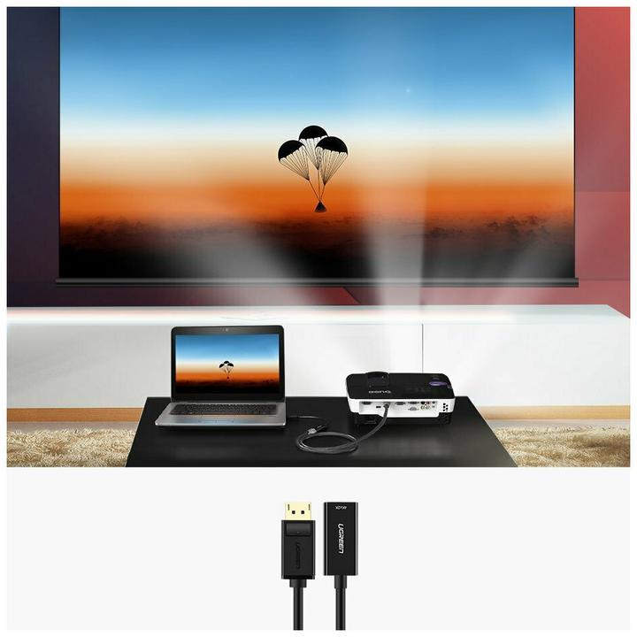 Image du produit Ugreen Adaptateur Display Port vers HDMI Convertisseur 1080P avec audio (25 cm)