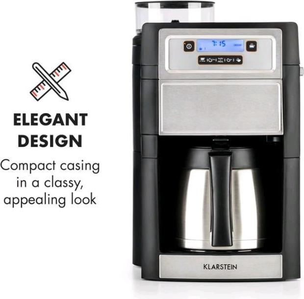 Produktbild Klarstein Aromatica II Thermo Kaffeemaschine Silber