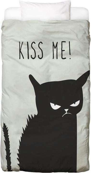 Produktbild Juniqe Kiss Me Cat - Katzen (Bettwäsche Set, 150 x 200 cm, 50 x 60 cm)