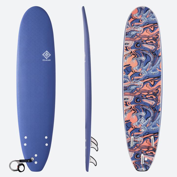 Olaian Schiuma per tavole da surf 7'8' - 500 blu (7'8")