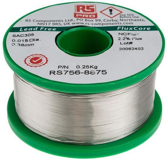 Image du produit Rs Pro Brasure sans Pb, alliage Sn-Ag-Cu 0,4 mm
