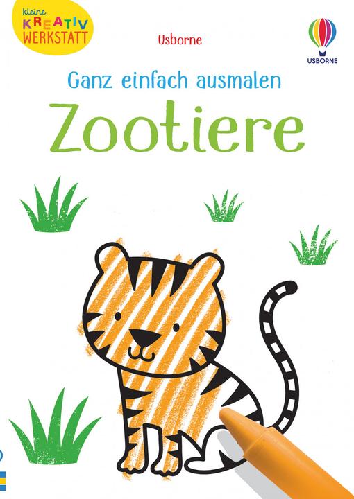 Produktbild Kleine Kreativ-Werkstatt - Ganz einfach ausmalen: Zootiere