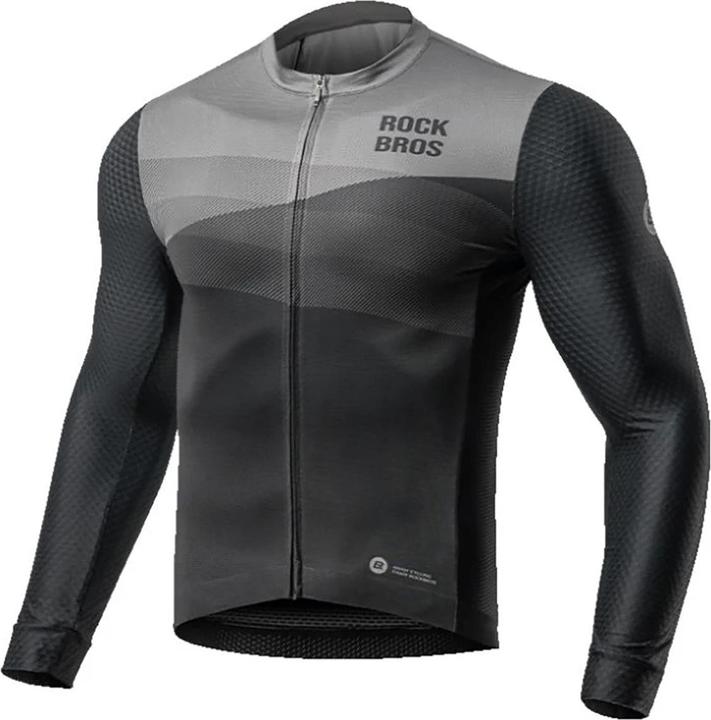 Image du produit Rockbros maillot cycliste 15120009003 manches longues printemps/été L - noir (L)