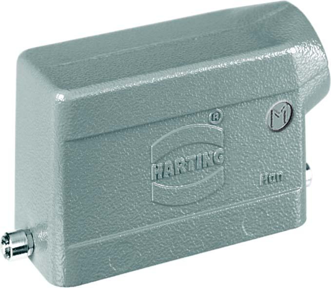 Produktbild Harting Plug housing, metal, angled input 1x M32 19300241542