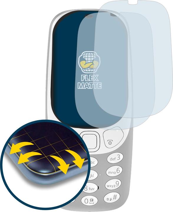Actual product image BROTECT Full-Cover Protector Matte (2 Piece, Nokia 3310 (2017))