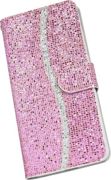 Immagine prodotto MU Style Copertina in pelle glitterata con strisce (Apple iPhone SE (terza generazione), Apple iPhone SE (seconda generazione), Apple iPhone 8, Apple iPhone 7)
