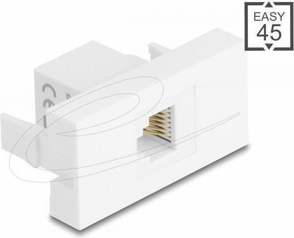 Produktbild Delock Easy 45 Modul RJ12 Buchse zu RJ12 Buchse UTP weiss (Patch Panel)