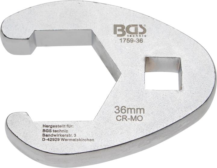 BGS Moersleutel | Aandrijfvierkant 12,5 mm (1/2") | SW 36 mm (36 mm)