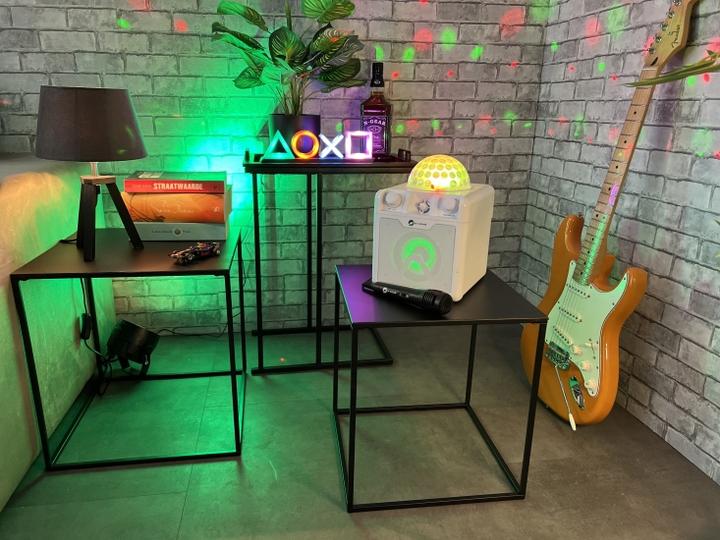 Immagine prodotto N-Gear DISCO410 ( ) Altoparlante Bluetooth per karaoke e feste con palla da discoteca, effetti luce e (6 h, Corrente elettrica)