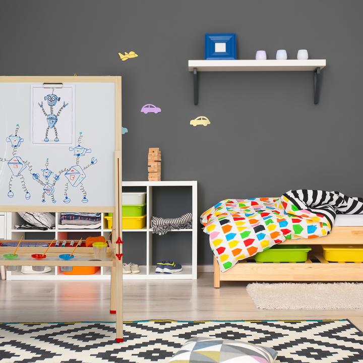 Actual product image Relaxdays Kids' Easel with board