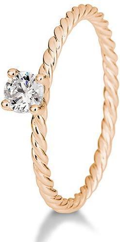 Breuning Verlobungsring Kordel (53, 585/14 K Gold)